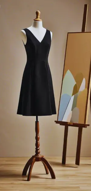 Velvet black formal dress for women for winter galas and parties
