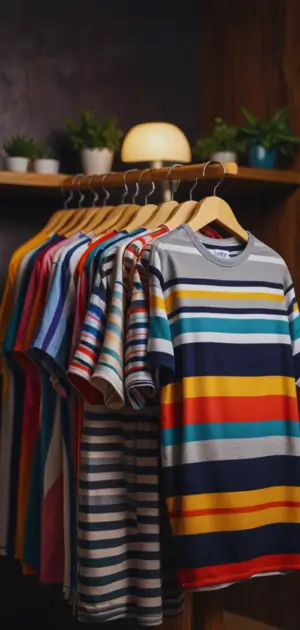 Pastel stripe t-shirt trend for women