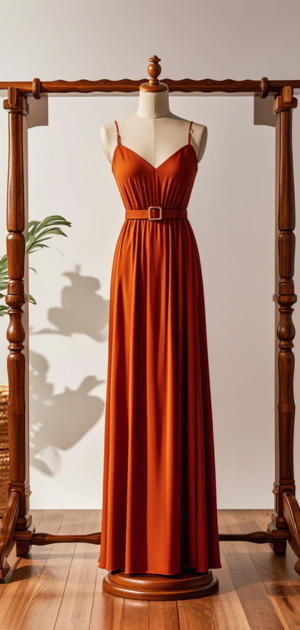  Formal chiffon maxi dress with clutch and heels