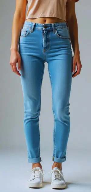 Eco-friendly skinny jeans for modern women