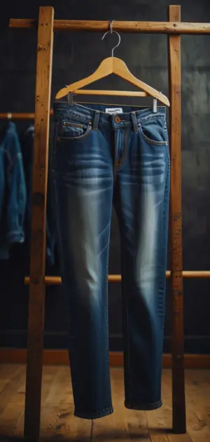 Retro flare jeans for women with modern accessories