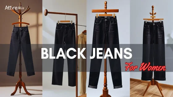 Stylish black jeans outfit for women with heels