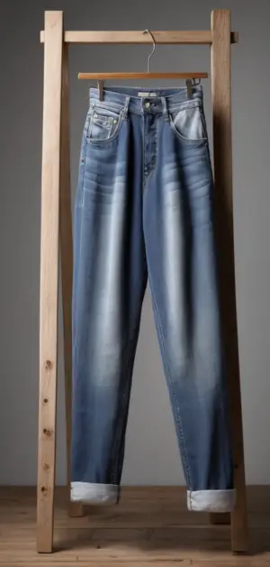 Cropped pastel jeans for women in spring outfit 2024