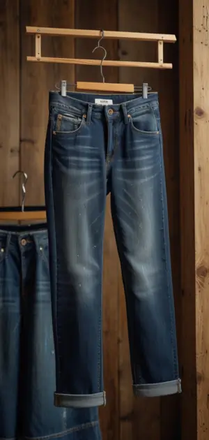 Women’s vintage jeans in different cuts and fits