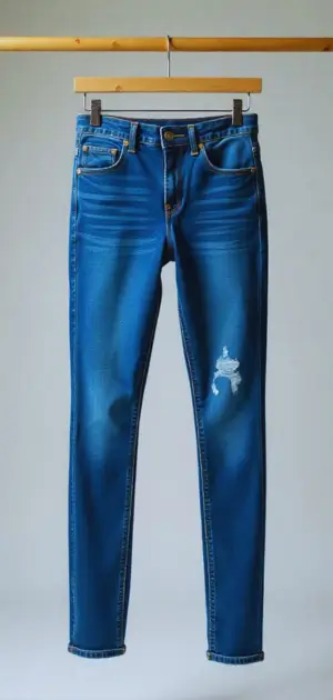 Women’s pastel skinny stretch jeans with trainers