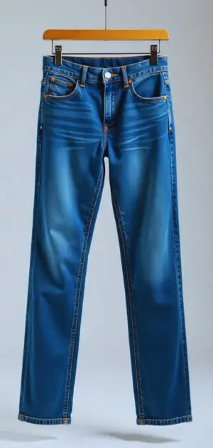 Light-wash mid-range jeans styled with sneakers and tote bag