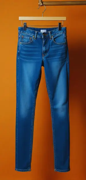 High-rise skinny jeans for tummy control