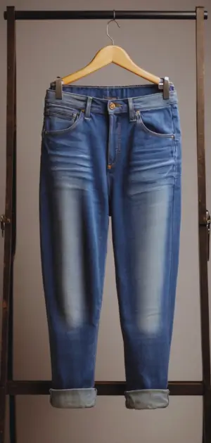 High-waisted bootcut jeans with blazer women spring