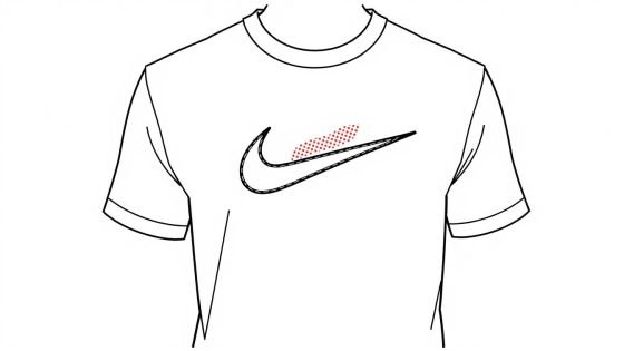 mens embroidered logo tshirt