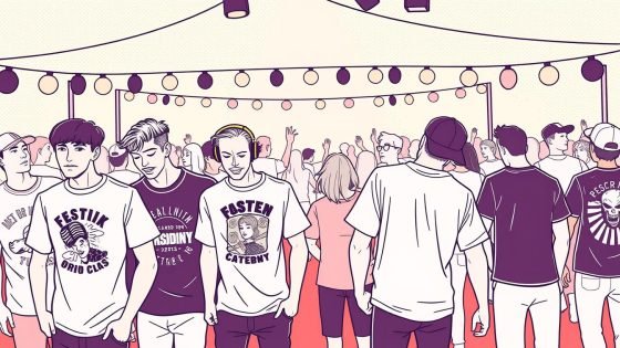 mens festival style tshirt