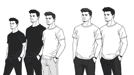 mens monochrome tshirt