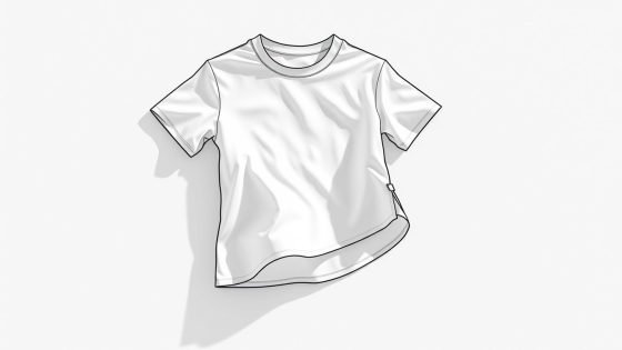 mens split hem tshirt